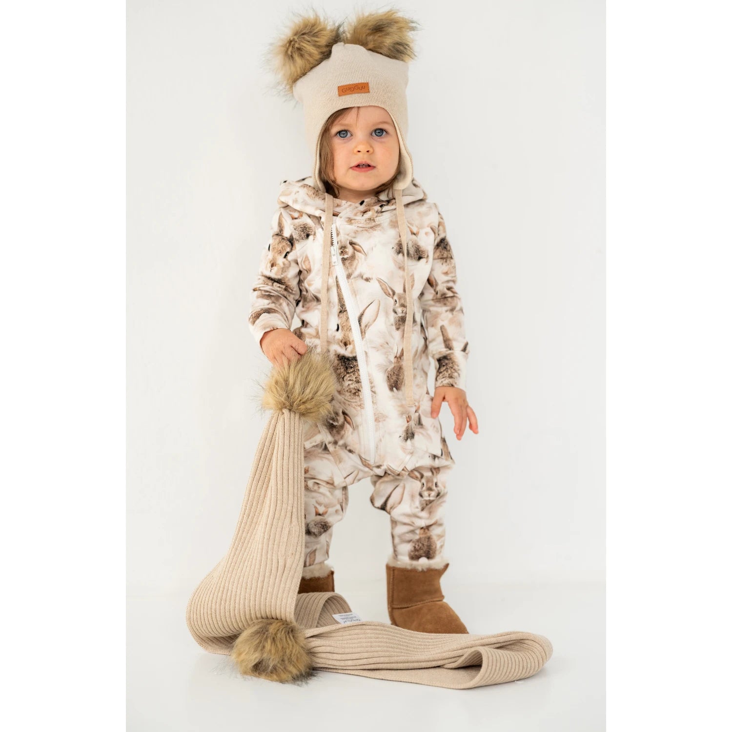 Merino Double Furry Baby Beanie