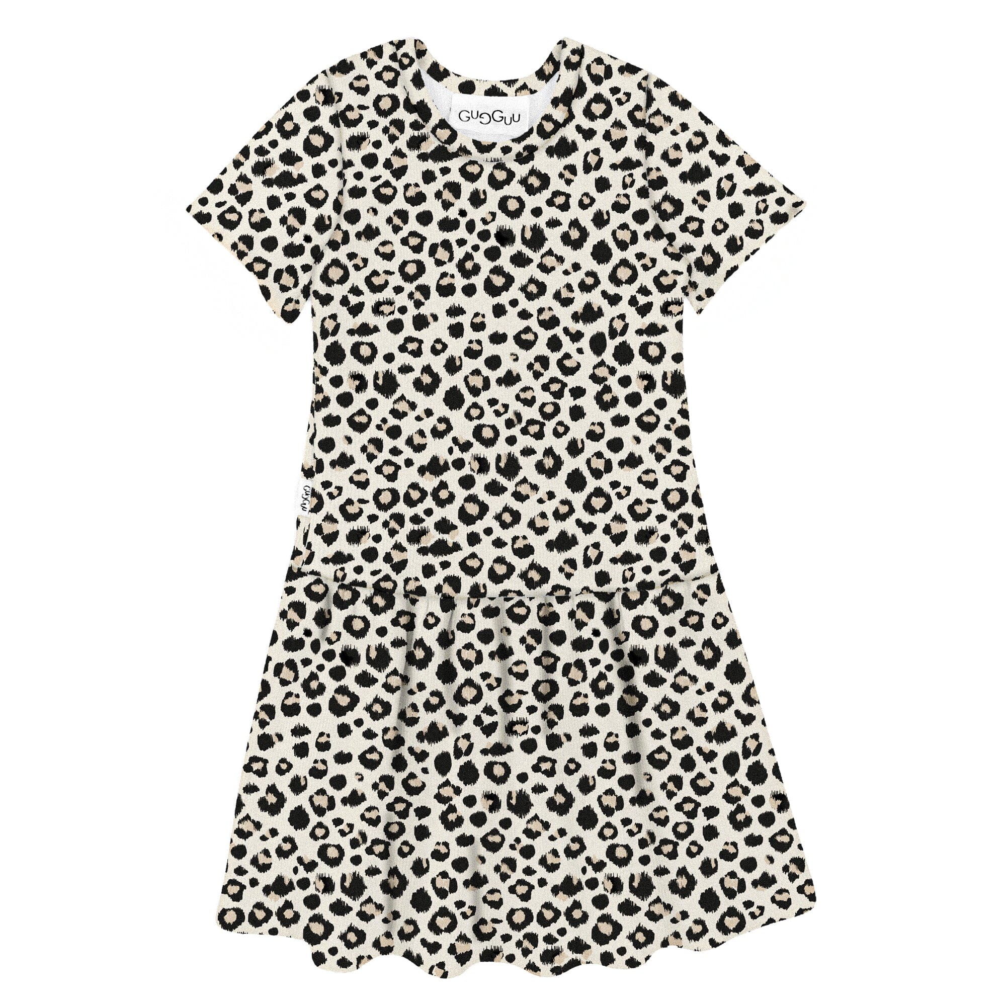 Outlet Classic Print Rib Short Sleeve Dress