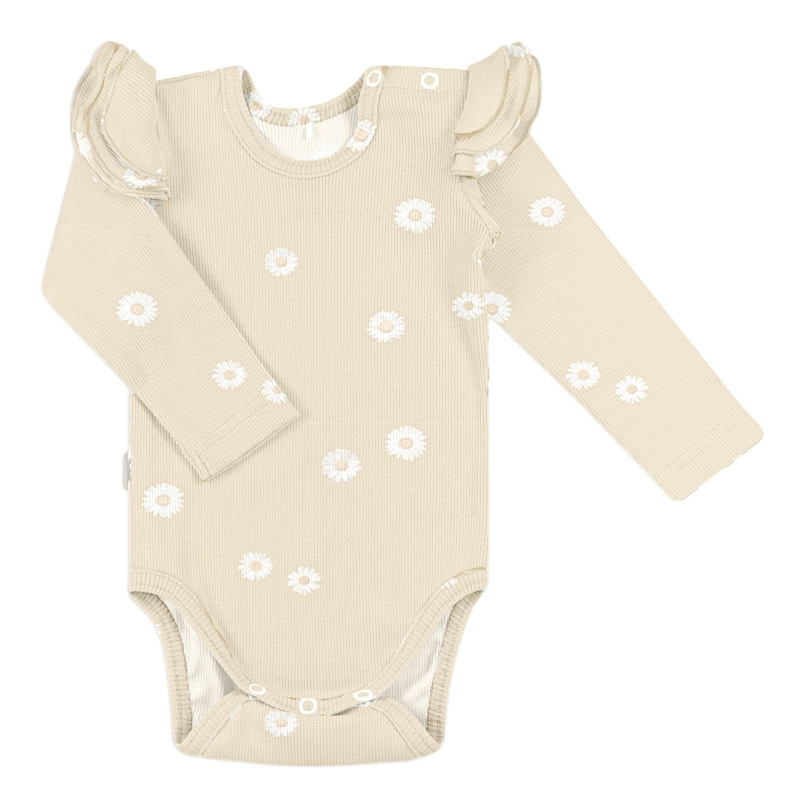 Laadukas Gugguun Baby Print Rib Florette Bodysuit