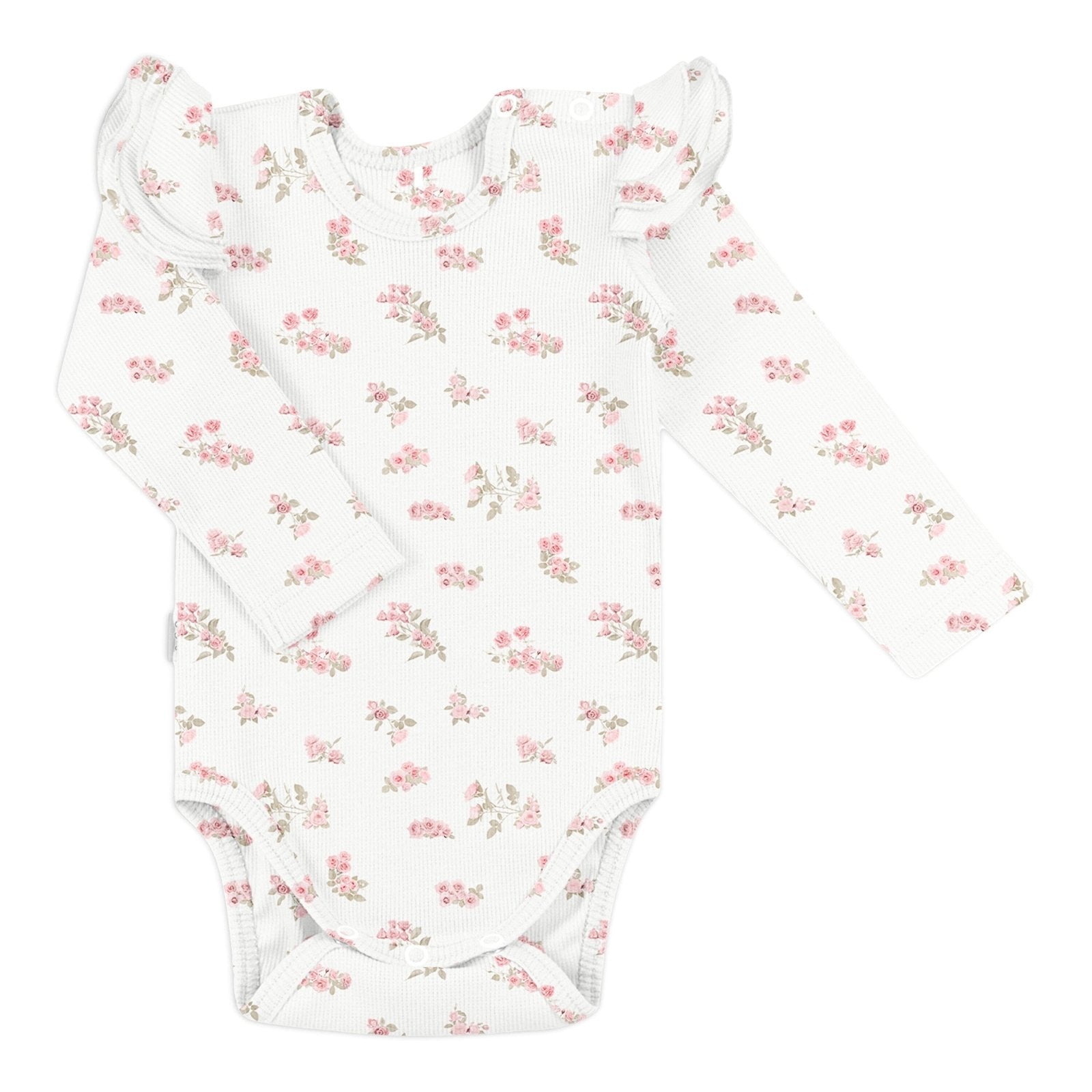 Laadukas Gugguun Baby Print Rib Florette Bodysuit