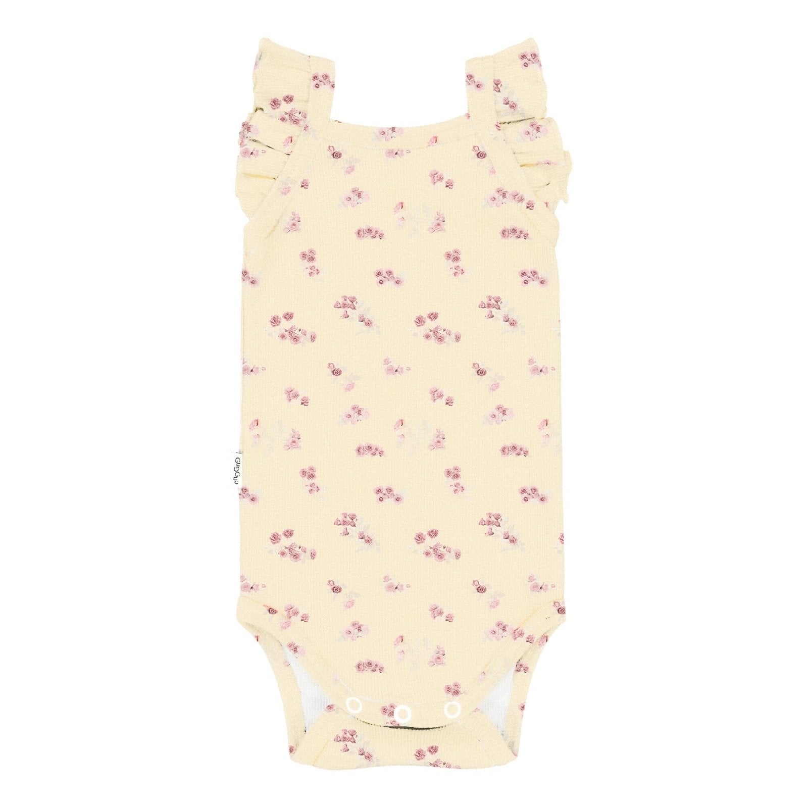 Laadukas Gugguun Baby Print Rib Ruffle Body