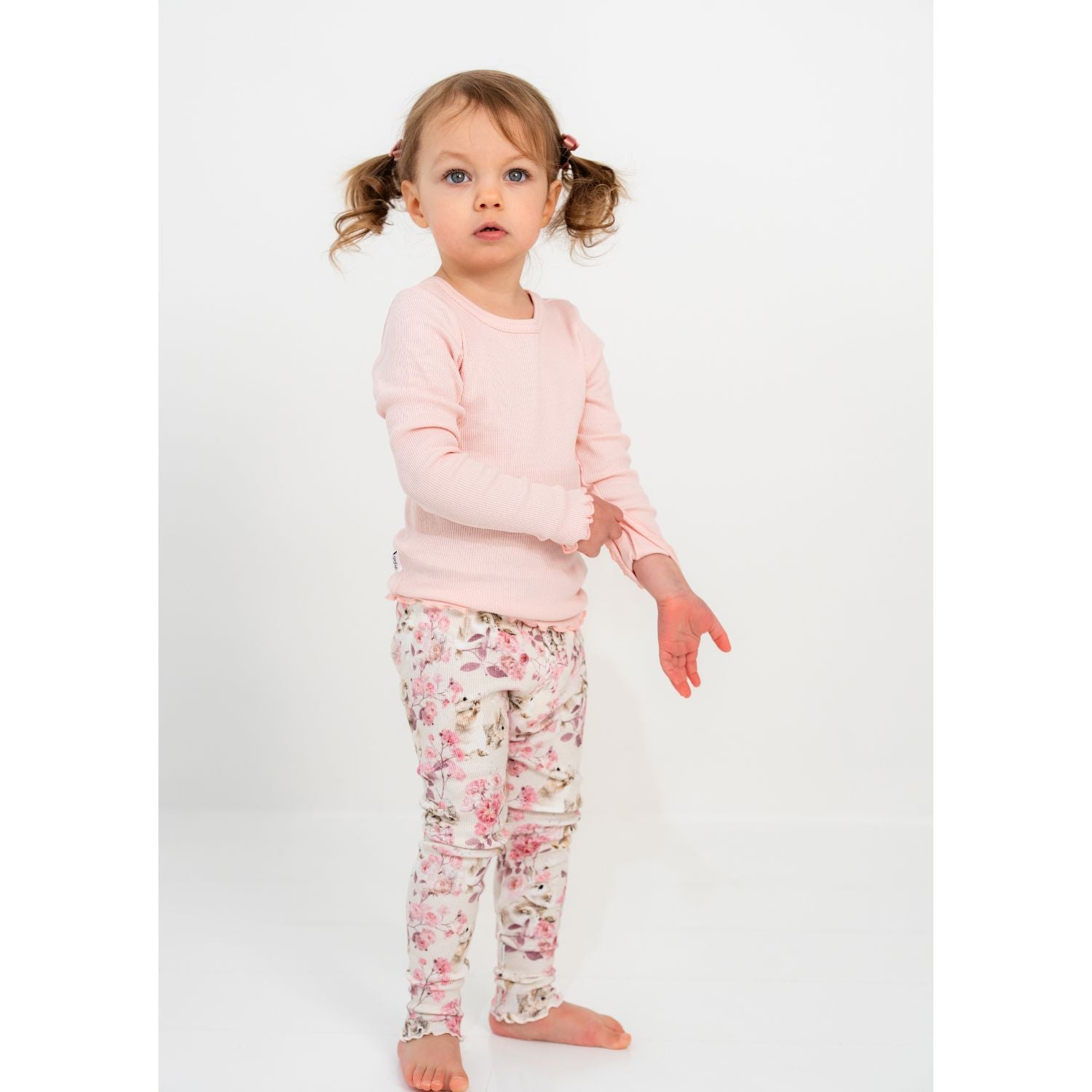 Gugguu lasten Classic Print Rib Leggings Leggingsit Gugguu