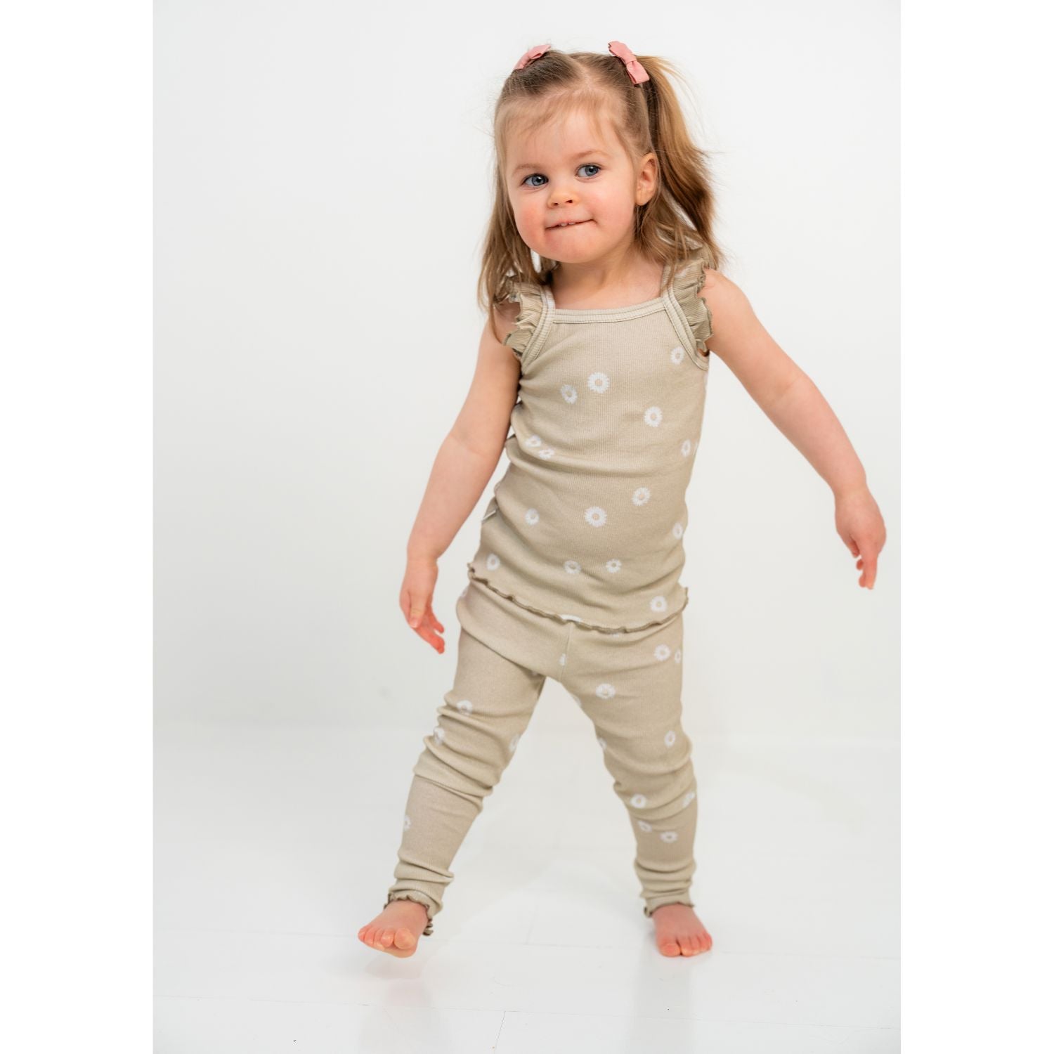 Gugguu lasten Classic Print Rib Leggings Leggingsit Gugguu