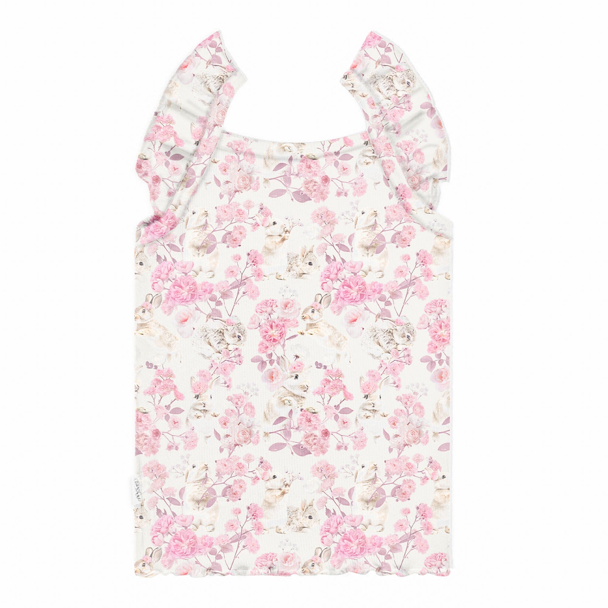 Gugguu lasten Classic Print Rib Top Topit Gugguu Bunnyflower 80