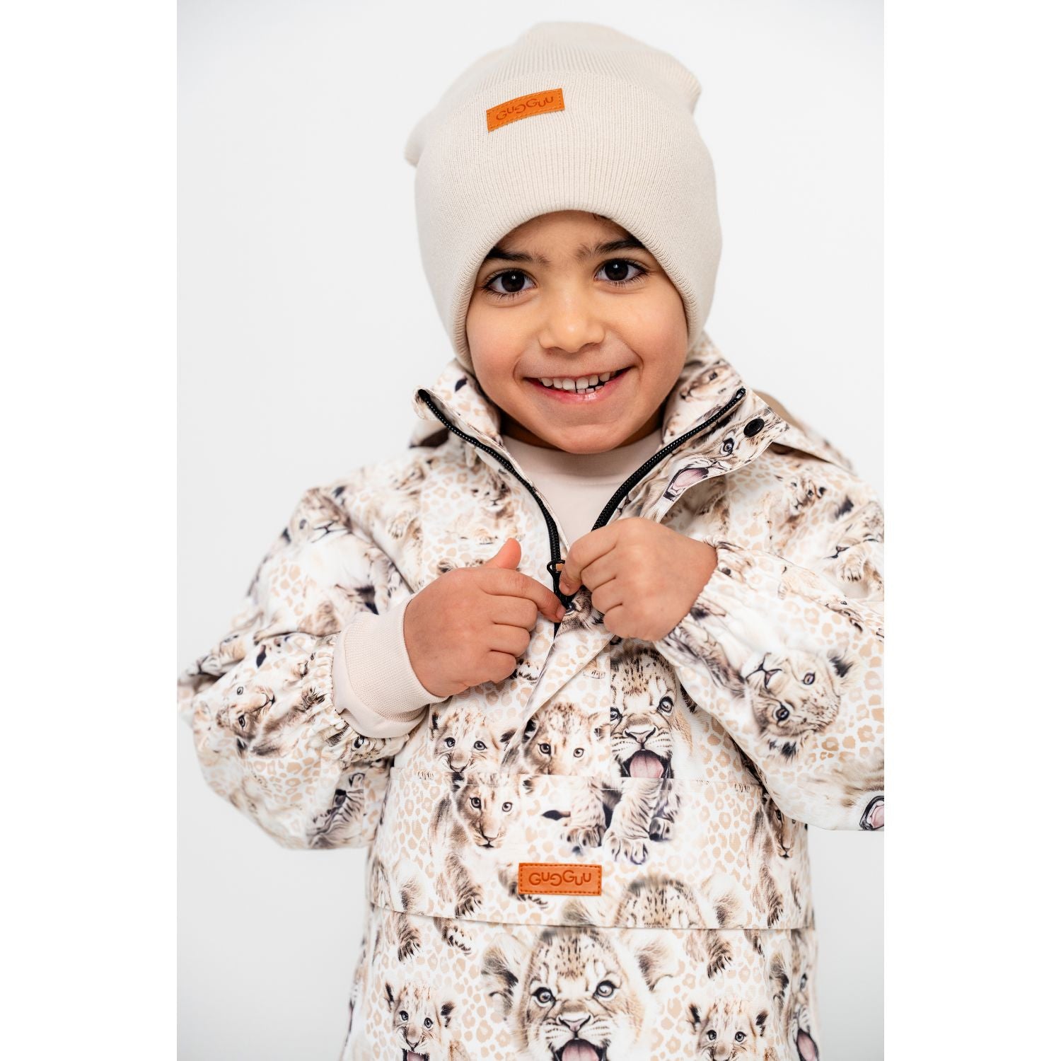 Gugguu lasten Cotton Basic Beanie neulepipot Gugguu