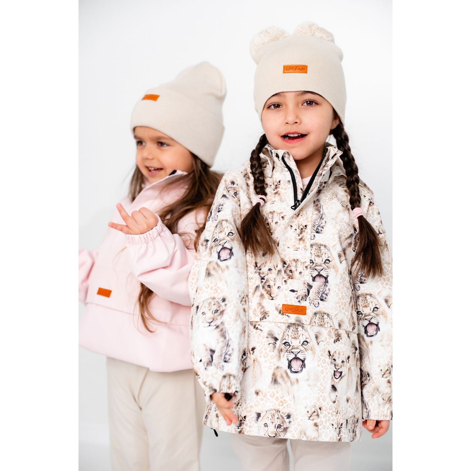 Gugguu lasten Cotton Double Tuft Beanie Neulepipot Gugguu