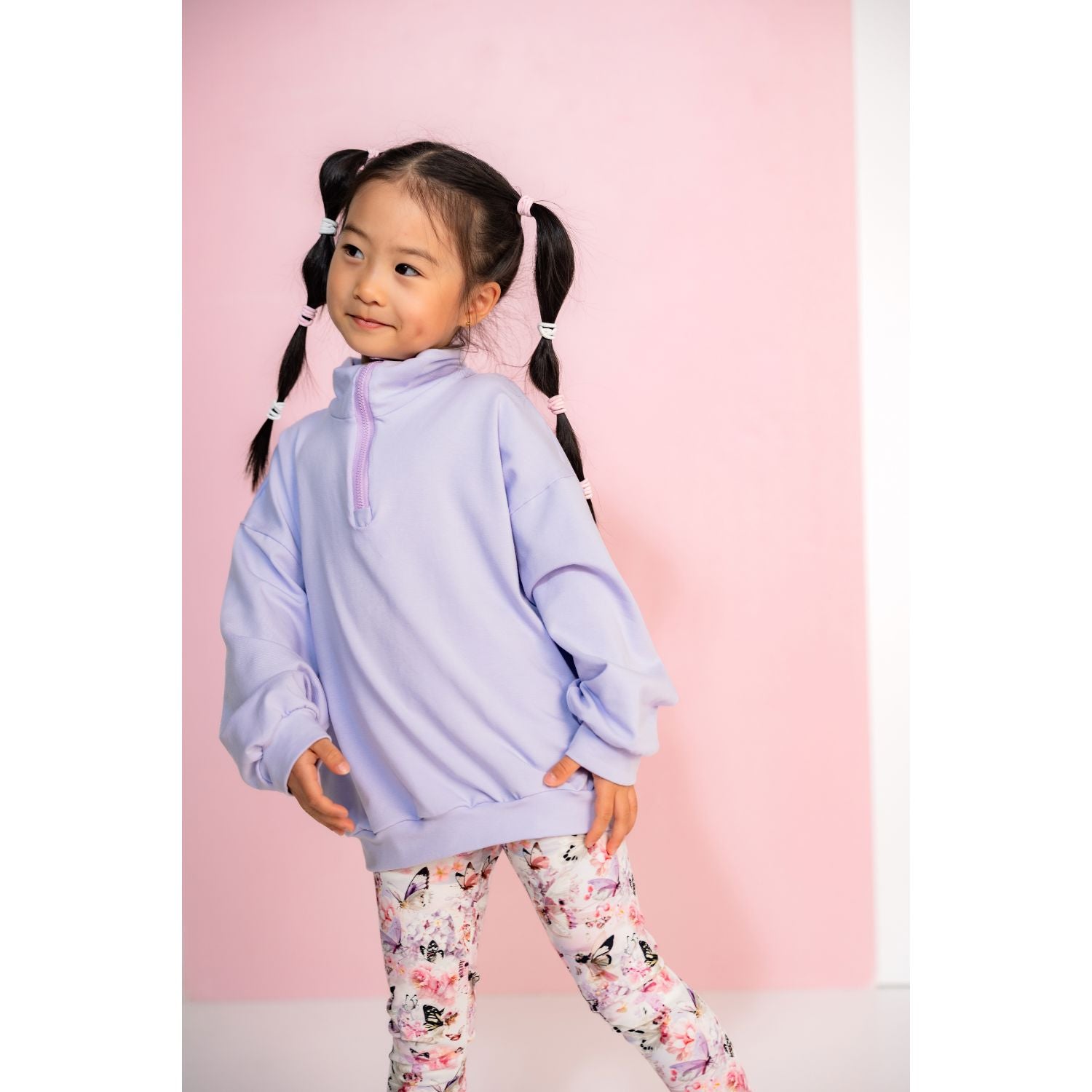 Gugguu lasten Wide Zipper Sweatshirt Collegepaidat Gugguu
