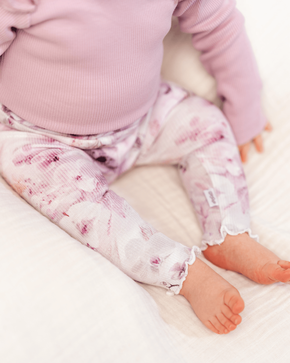 Laadukas Gugguun Baby Print Rib Leggings #option1