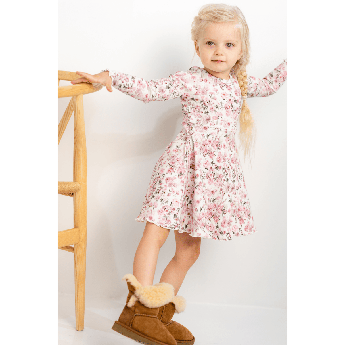 Laadukas Gugguun Classic Print Rib Dress #option1