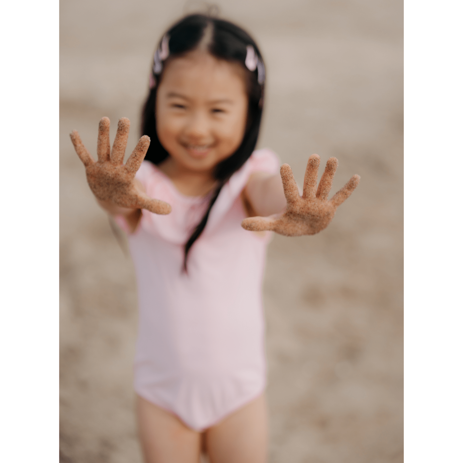 Laadukas Gugguun Ruffle Swimsuit Ocean Rose