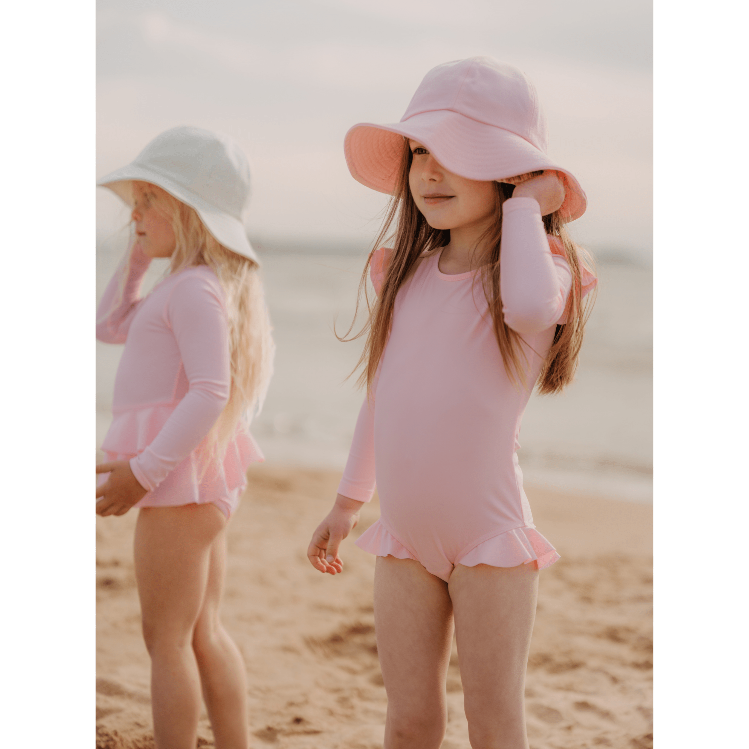 Laadukas Gugguun UV Basic Swimsuit Dress Pink Current