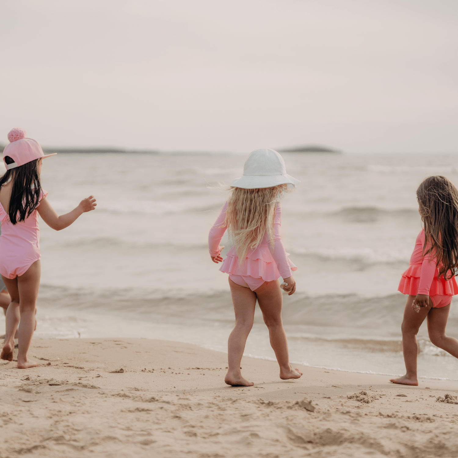 Laadukas Gugguun UV Basic Swimsuit Dress Pink Current