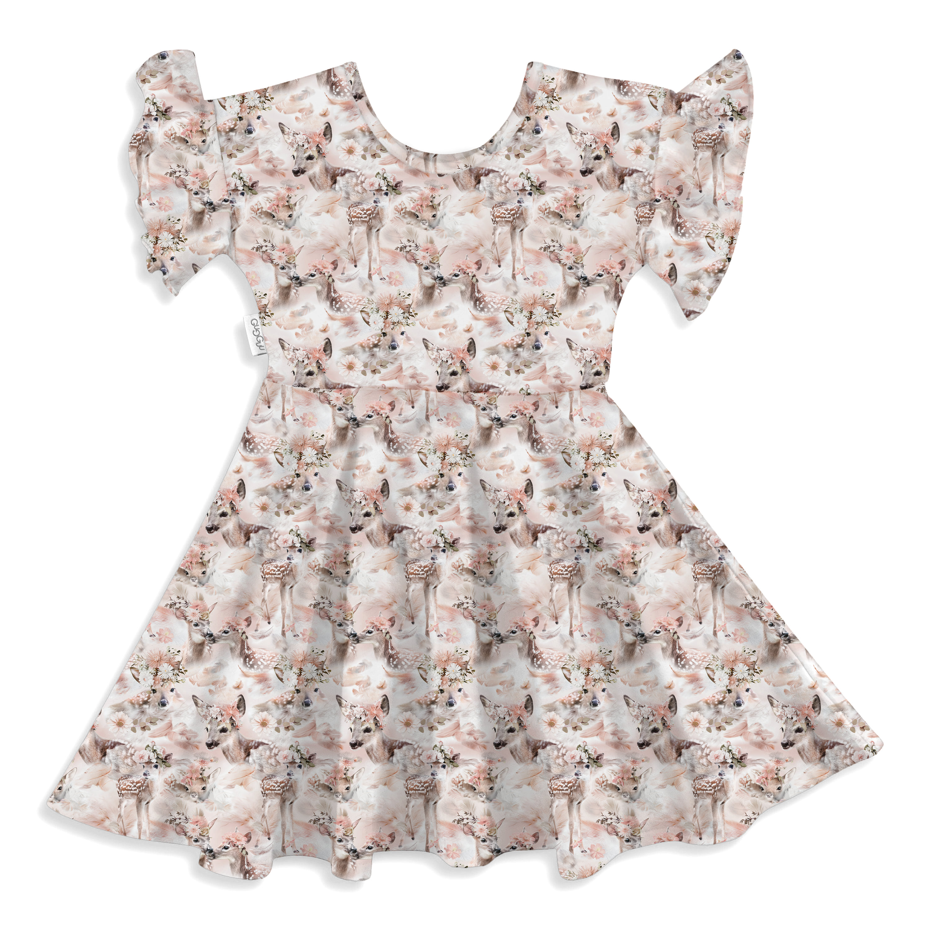 Outlet Print Smoc T-shirt Dress