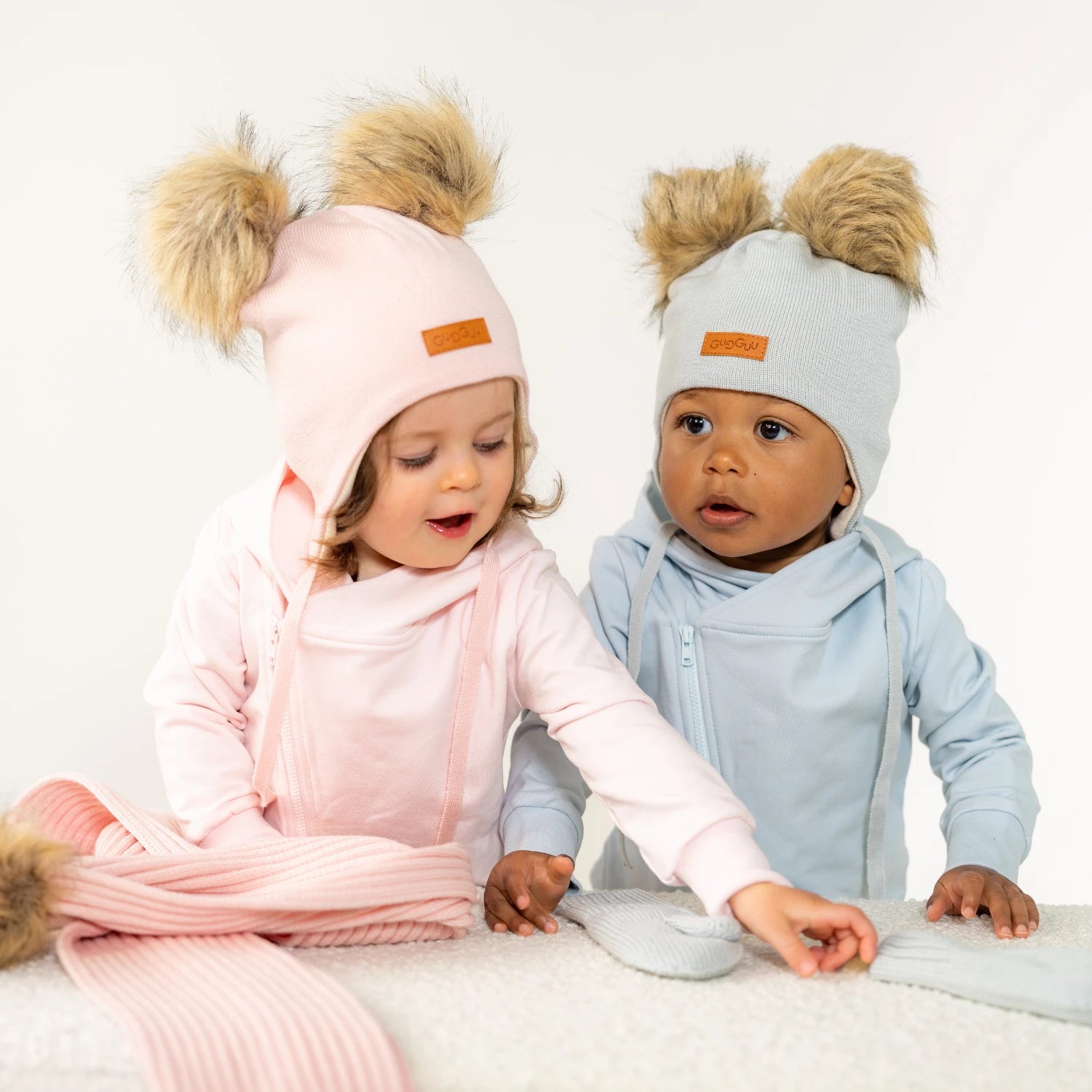 Merino Double Furry Baby Beanie
