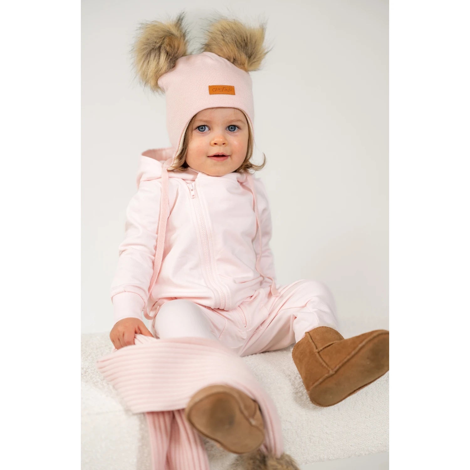 Merino Double Furry Baby Beanie