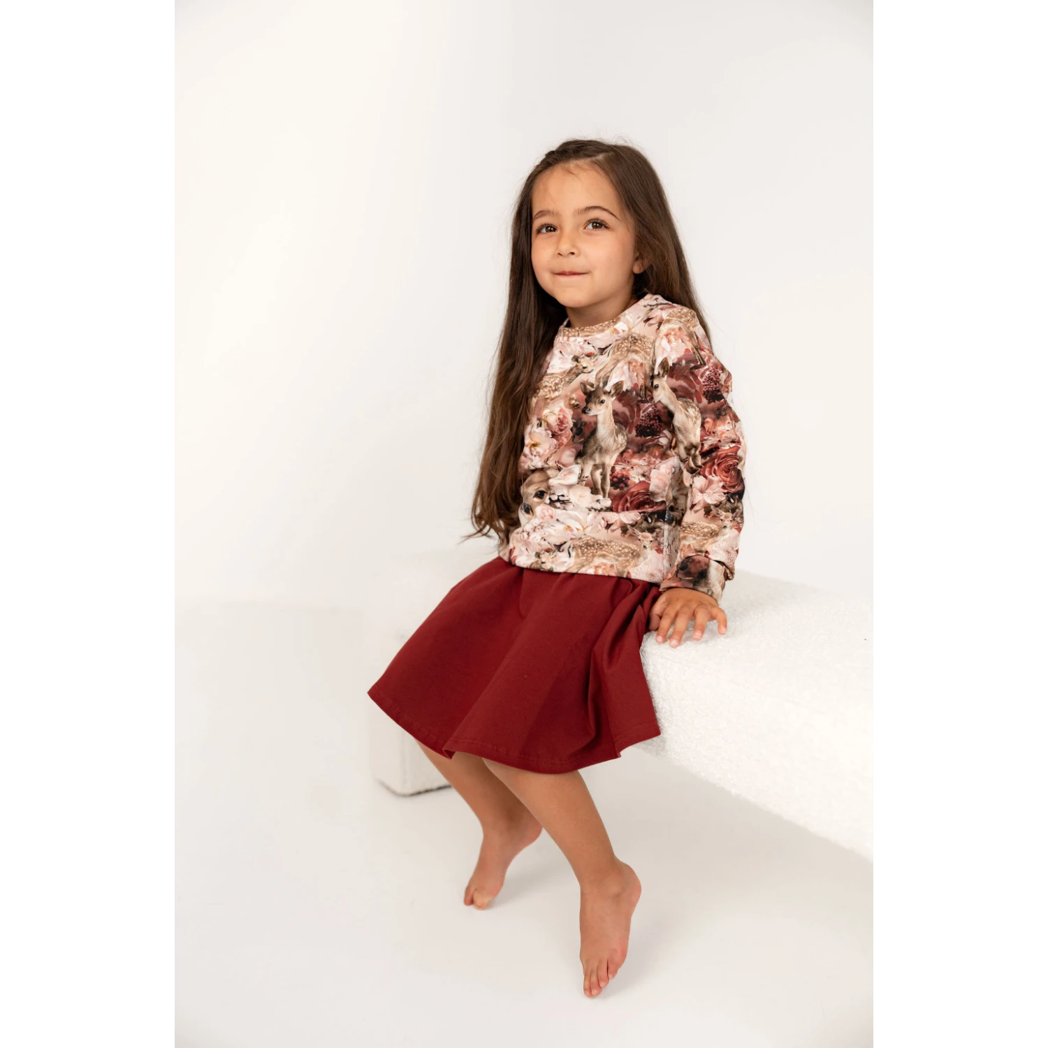 Gugguu Print Sweatshirt lasten collegepaita, Autumnfawn print