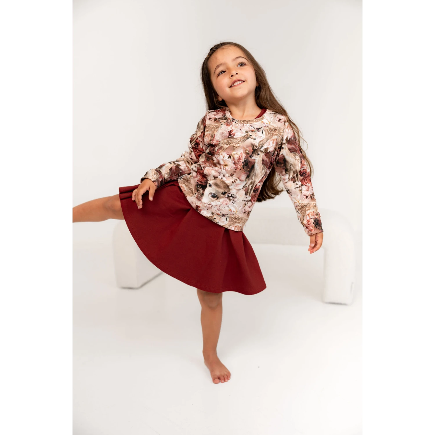 Gugguu Print Sweatshirt lasten collegepaita, Autumnfawn print