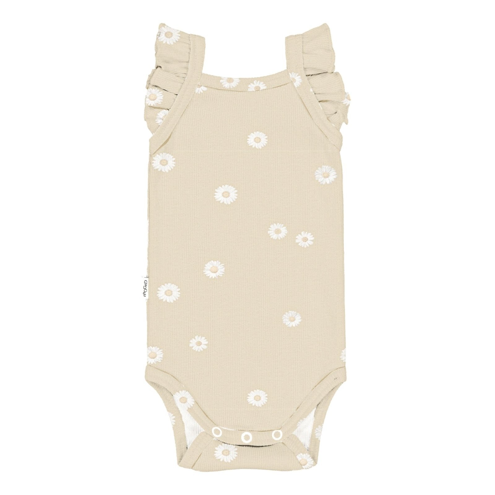 Laadukas Gugguun Baby Print Rib Ruffle Body