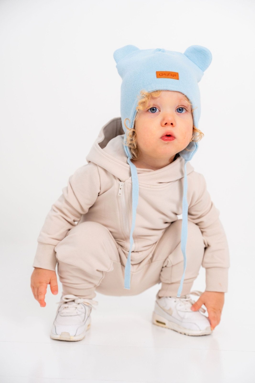 Gugguu lasten Cotton Baby Bear Beanie neulepipot Gugguu 