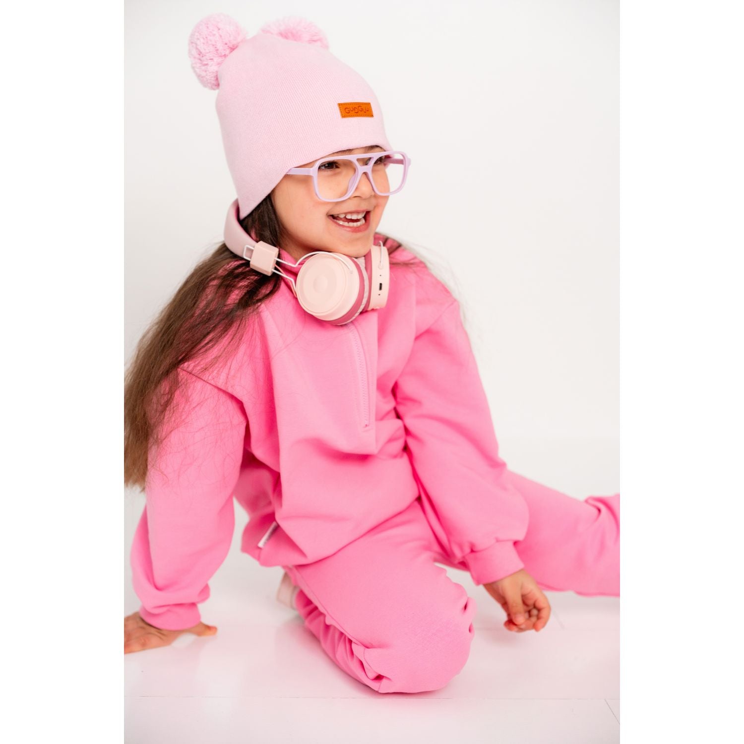 Gugguu lasten Cotton Double Tuft Beanie Neulepipot Gugguu 