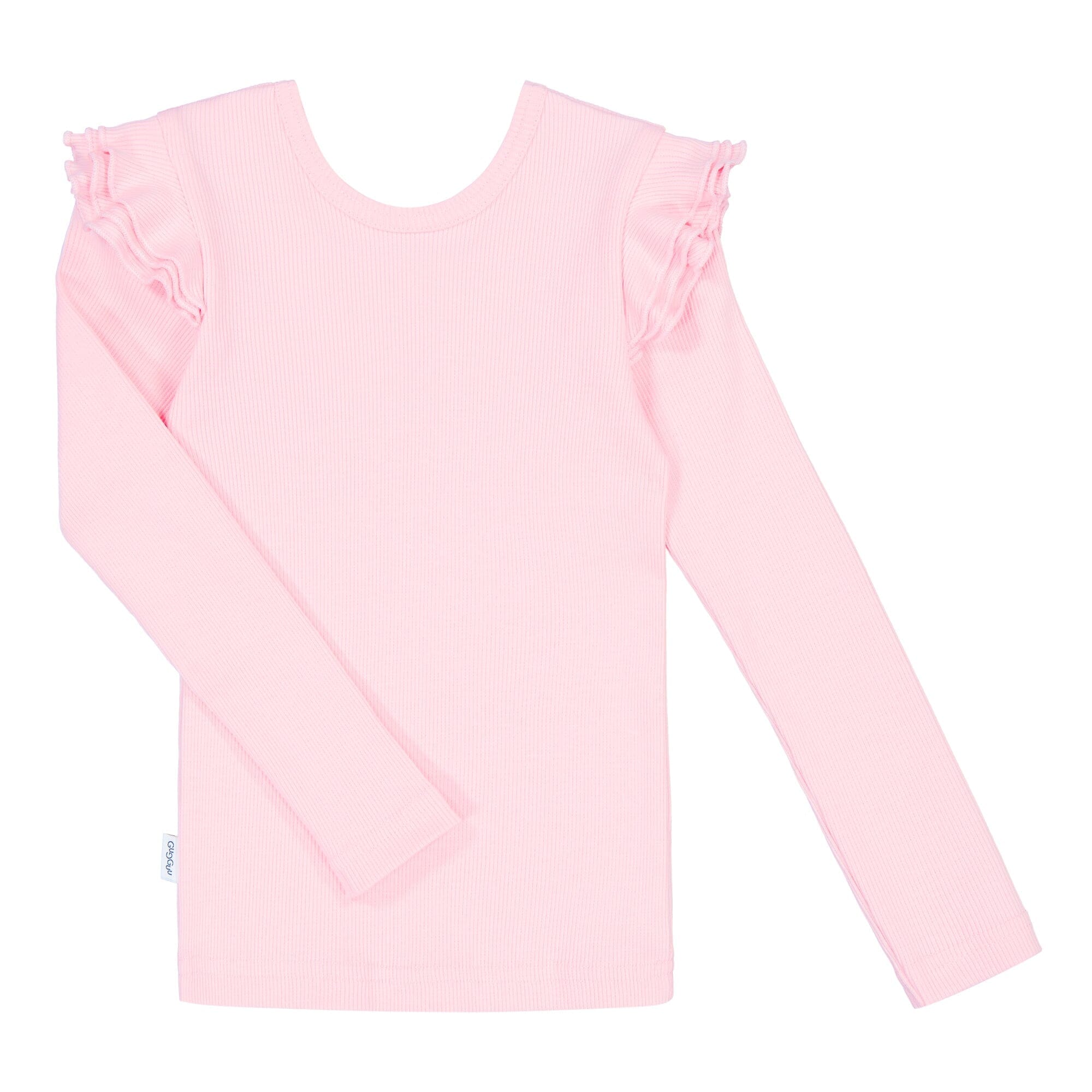 Gugguu lasten Outlet Classic Rib Florette Shirt Trikoopaidat Gugguu Gentle Rose 80