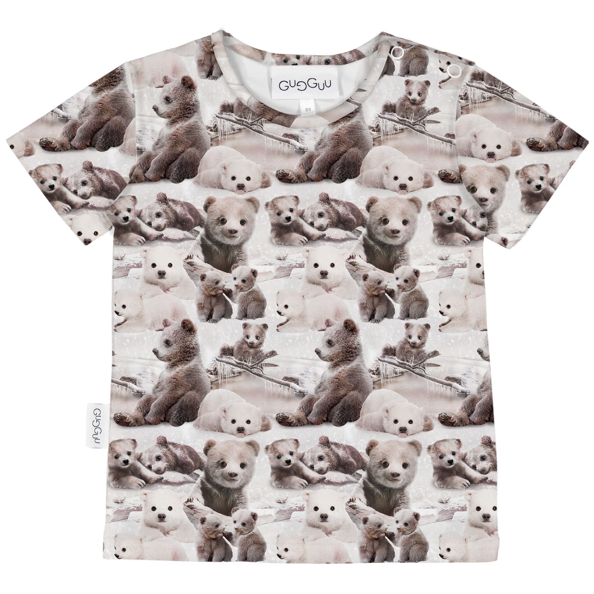 Gugguu lasten Outlet Print Relax T-Shirt T-paidat Gugguu Babybear 80