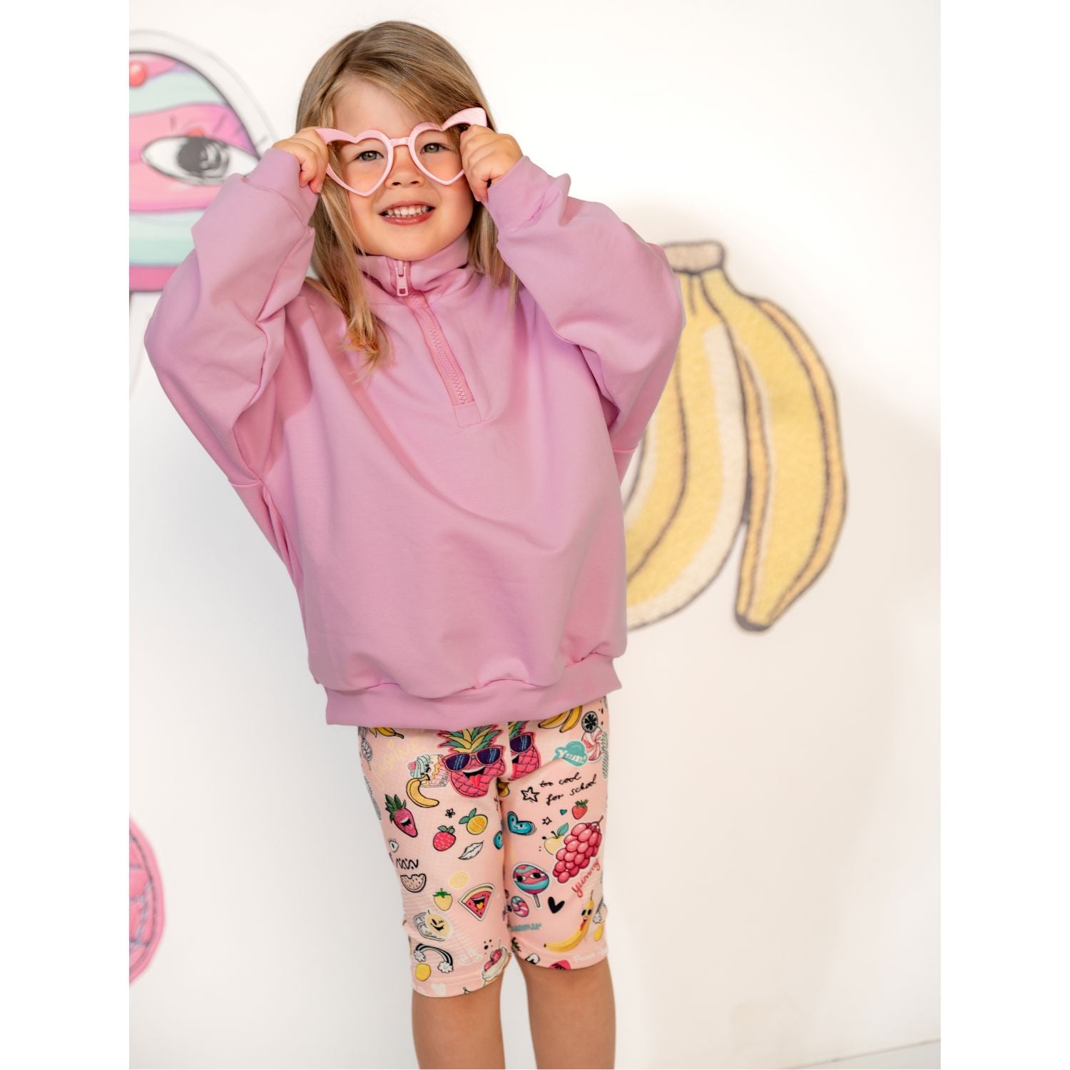 Gugguu lasten Print Biker Shorts Shortsit Gugguu 