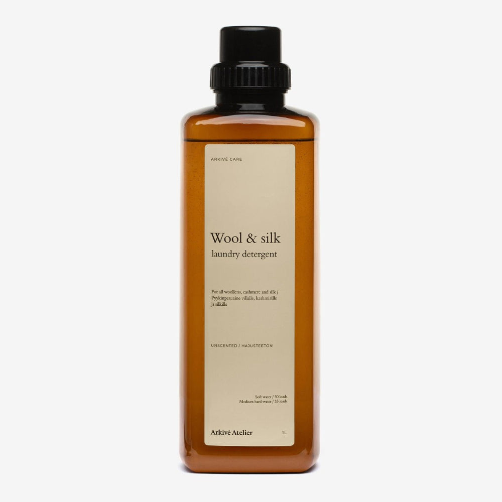 Laadukas Arkivé Atelier Wool & Silk laundry detergent.
