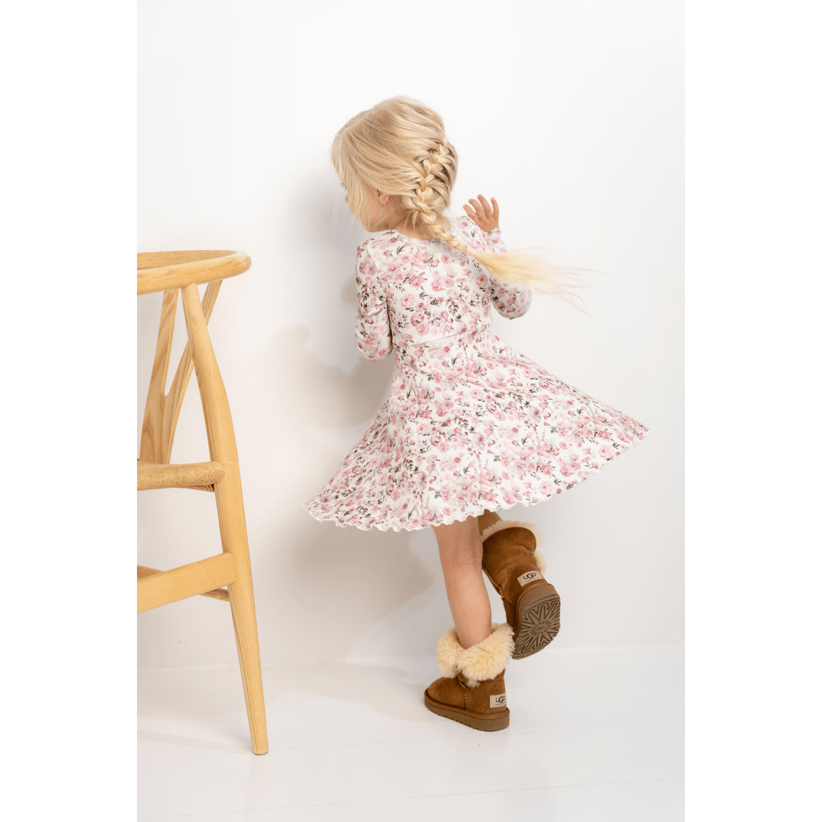 Laadukas Gugguun Classic Print Rib Dress #option1