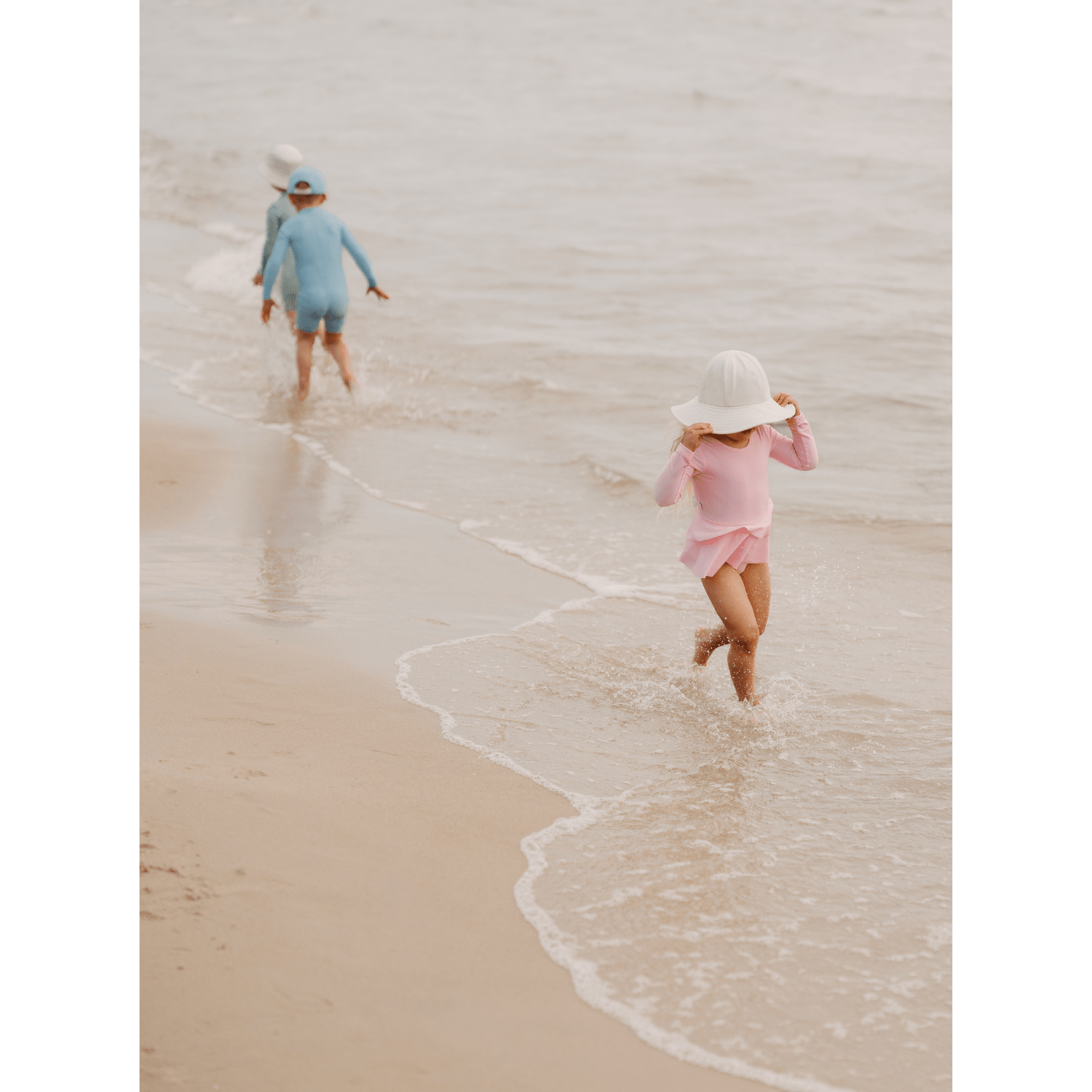 Laadukas Gugguun UV Basic Swimsuit Dress Pink Current