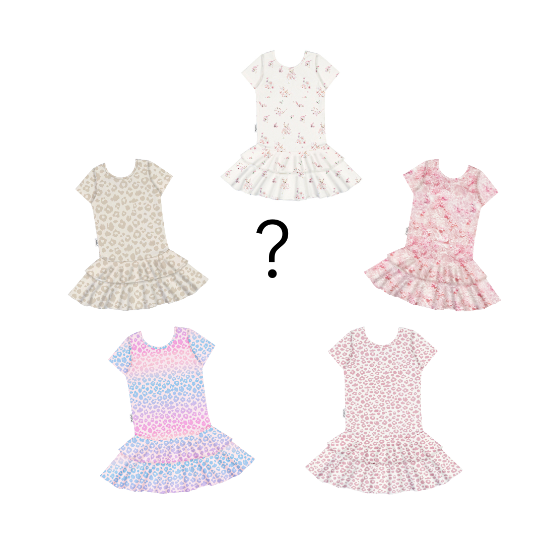 Outlet Print frilla t-shirt dress (graffiti, tropical flower, waterbouguet, pink flower, purpleleo, nudeleo, tinjoy)